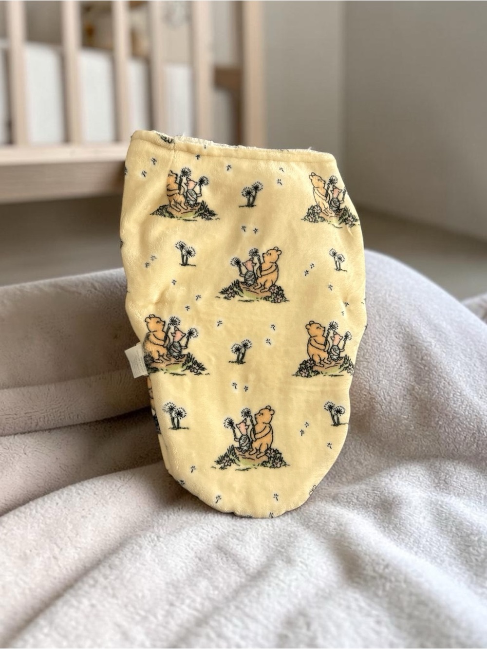 Pooh Bear Collection Baby Swaddle Sack Winnie-the-Pooh Print - Soft Yellow - Picture 10 of 12